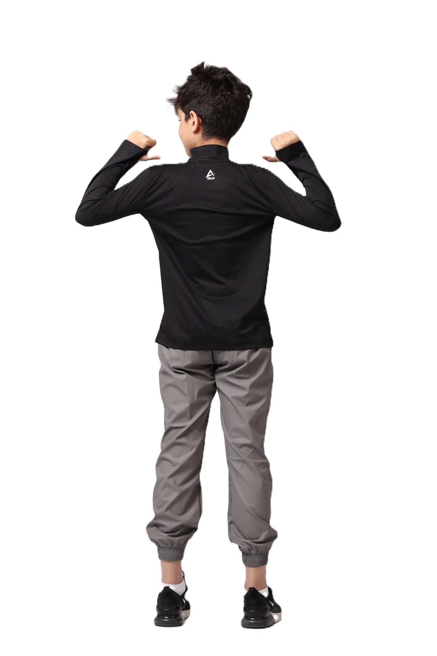 Boys Quarter-Zip Performance Top – Sporty Long Sleevs