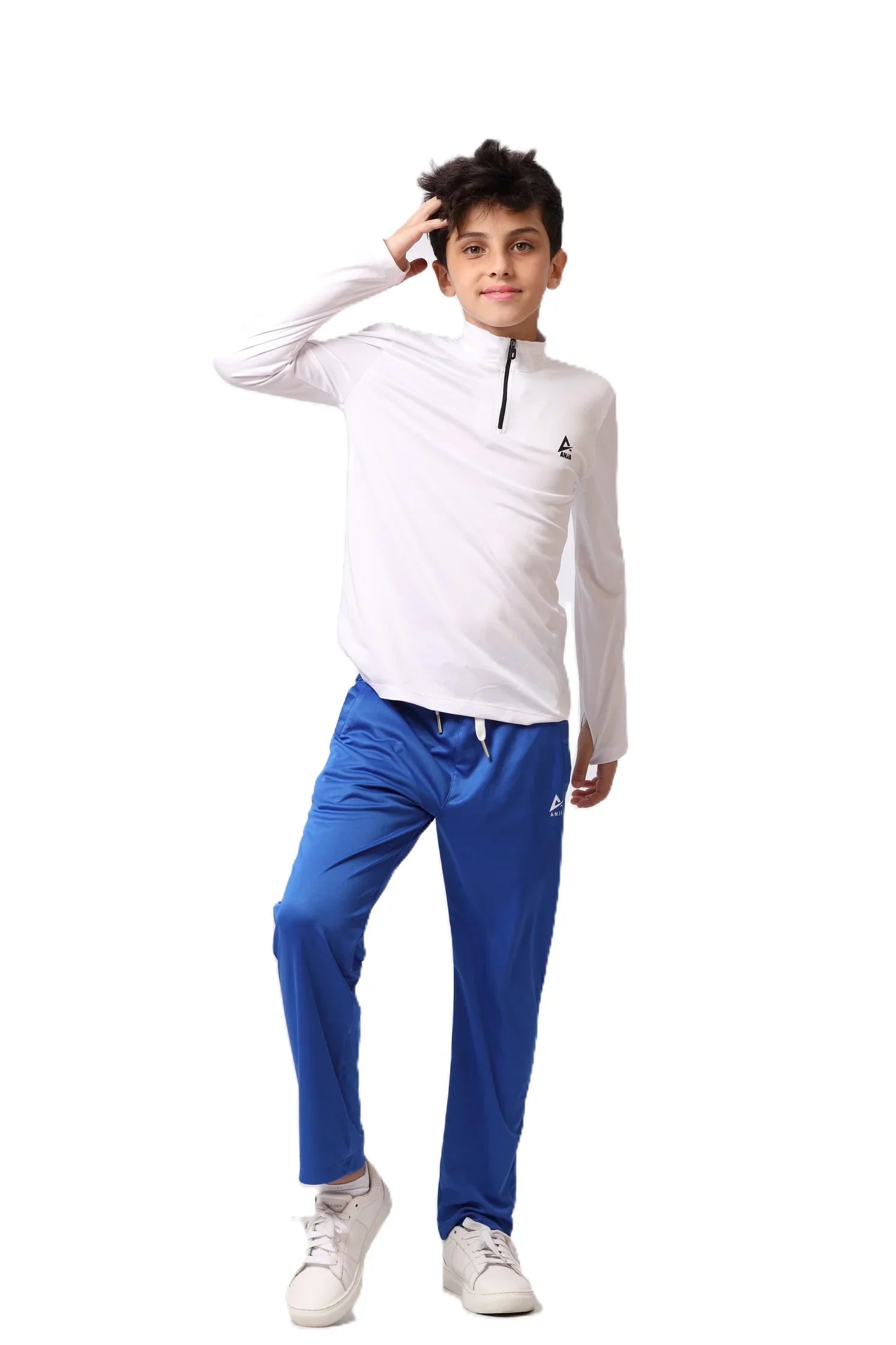 Boys Quarter-Zip Performance Top – Sporty Long Sleevs