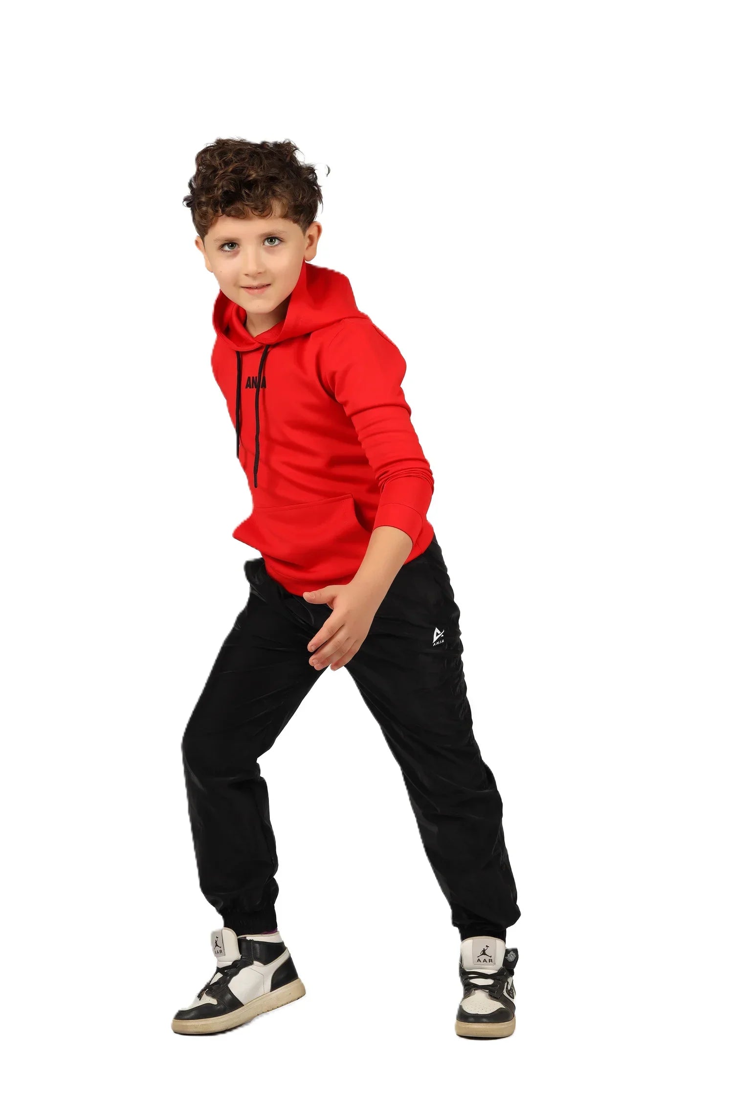 Boys Hoodie – Sporty Pullover with Contrast Drawstrings