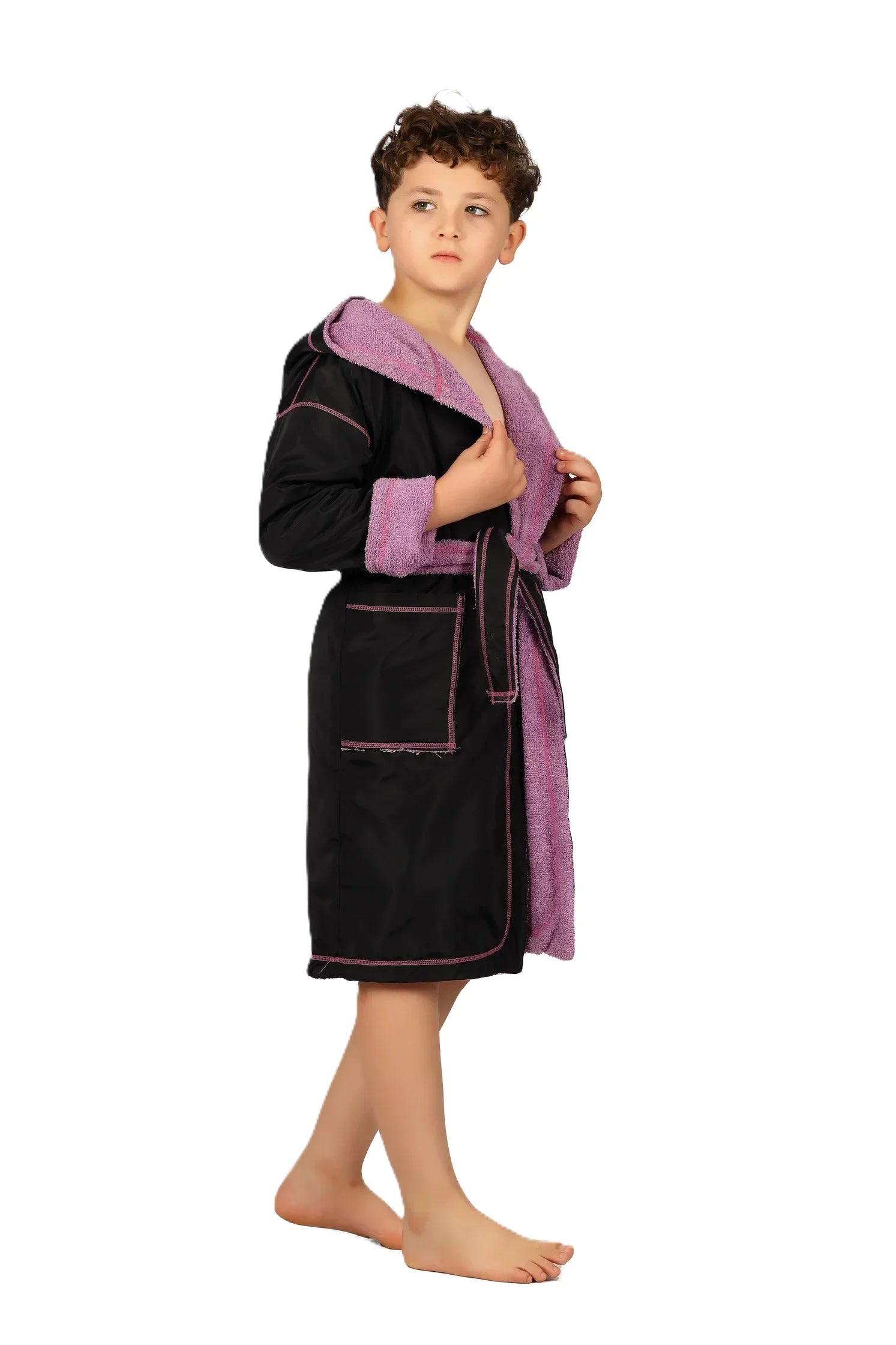 Boys Hooded Swim Robe – Quick-Dry Changing Coat