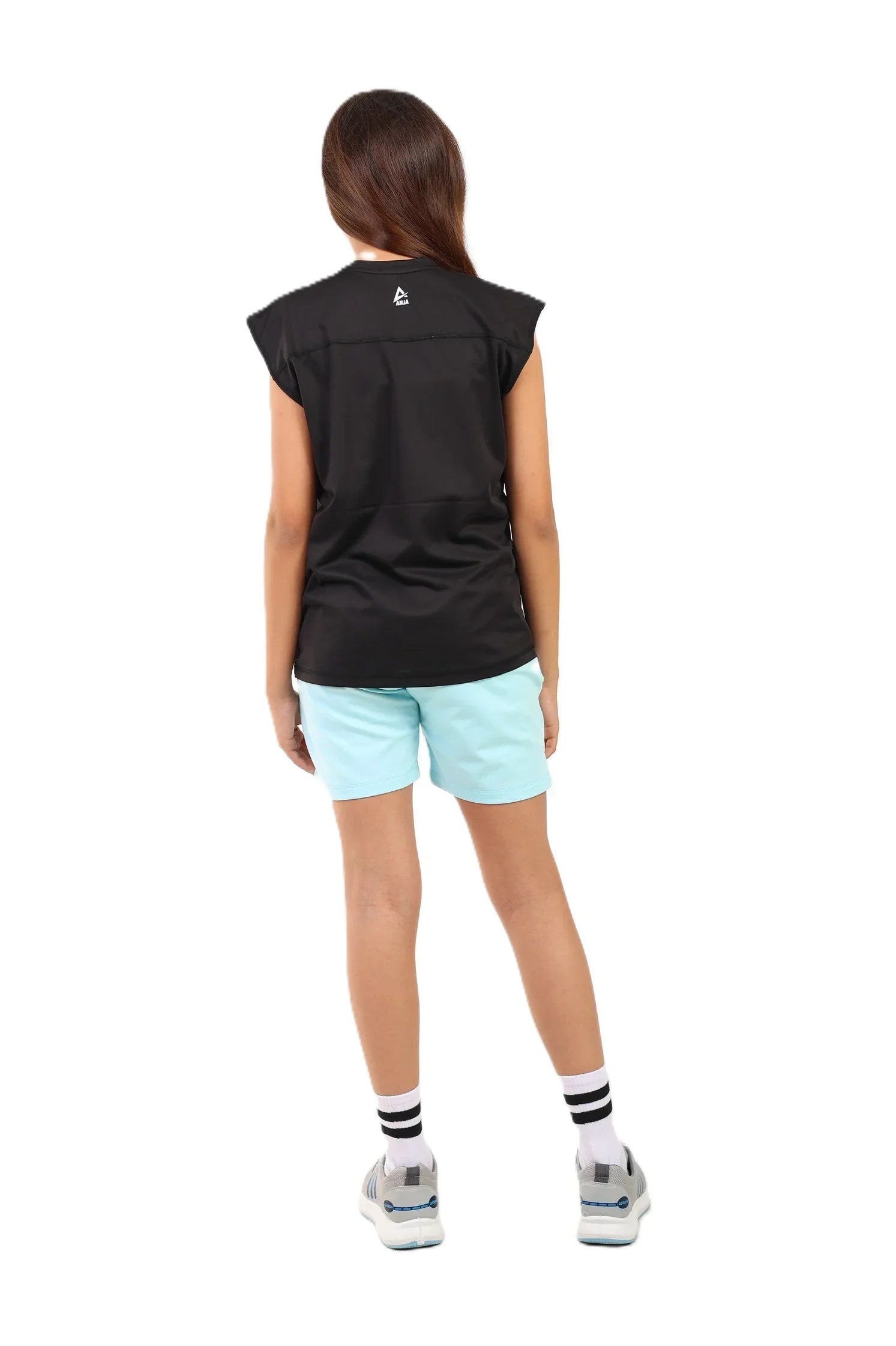 Girls Performance T-Shirt with Cap Sleeves – Sporty Athletic Top