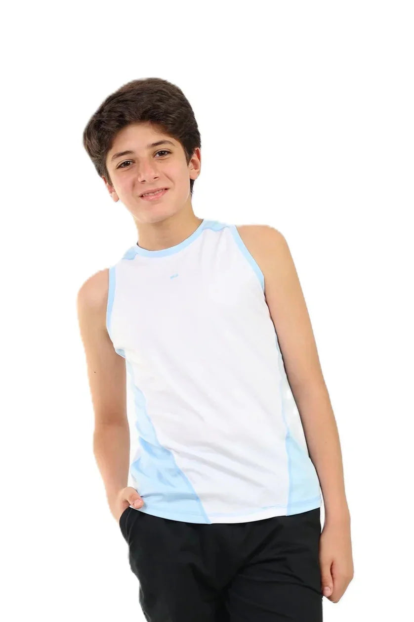 Boys Sleeveless Performance T-Shirt – Sporty Top
