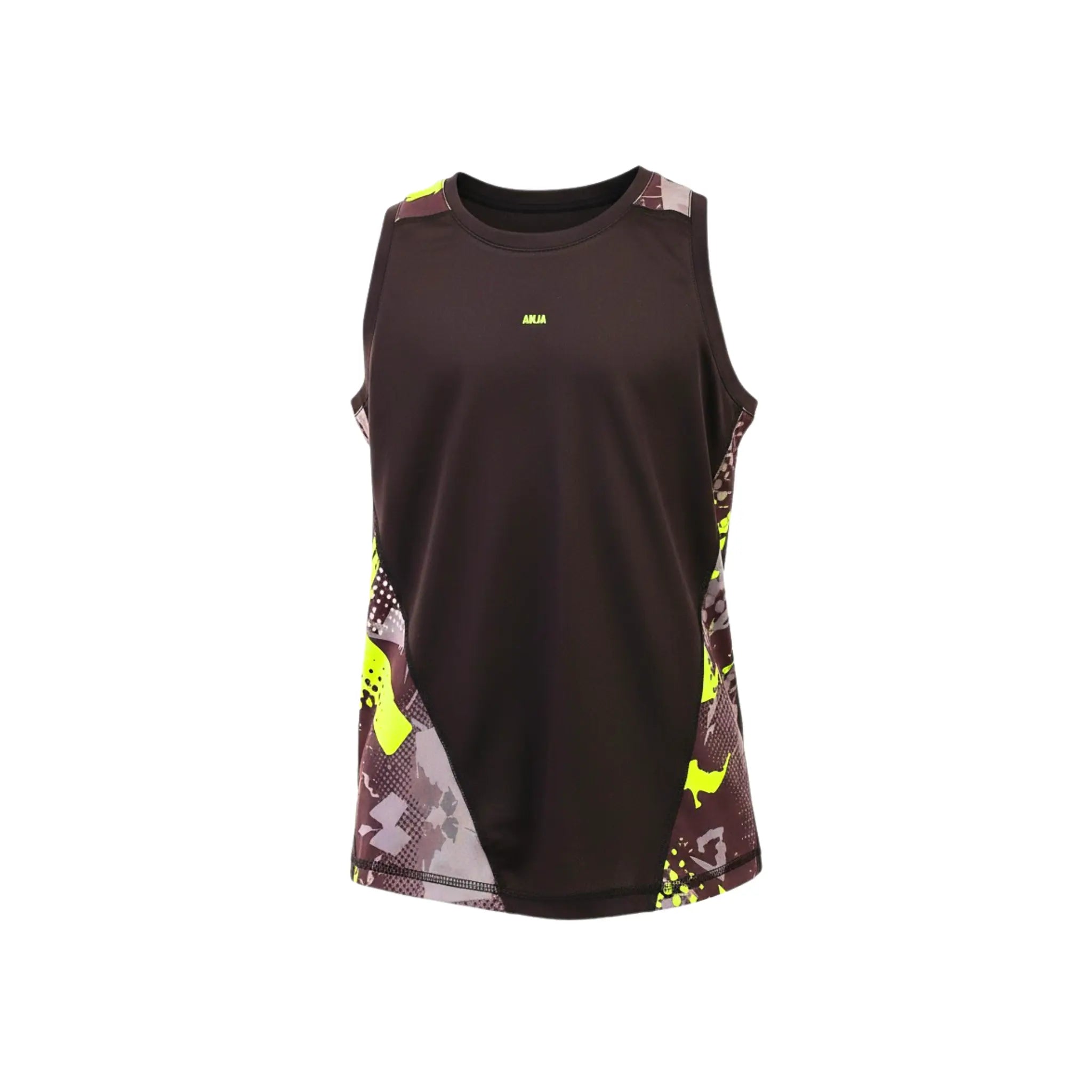 Girls Sleeveless Performance T-Shirt – Two-Tone Top