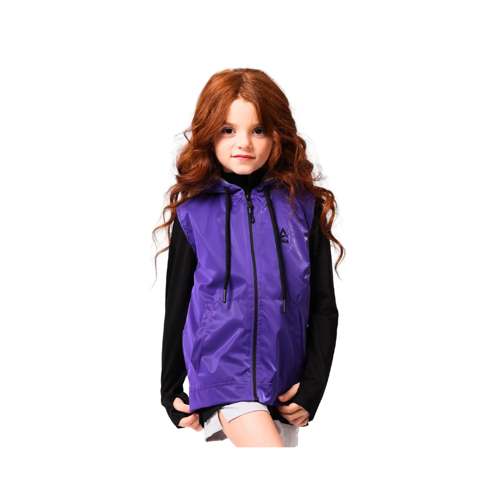 Girls Zip-Up Vest – Sporty Sleeveless Outerwear