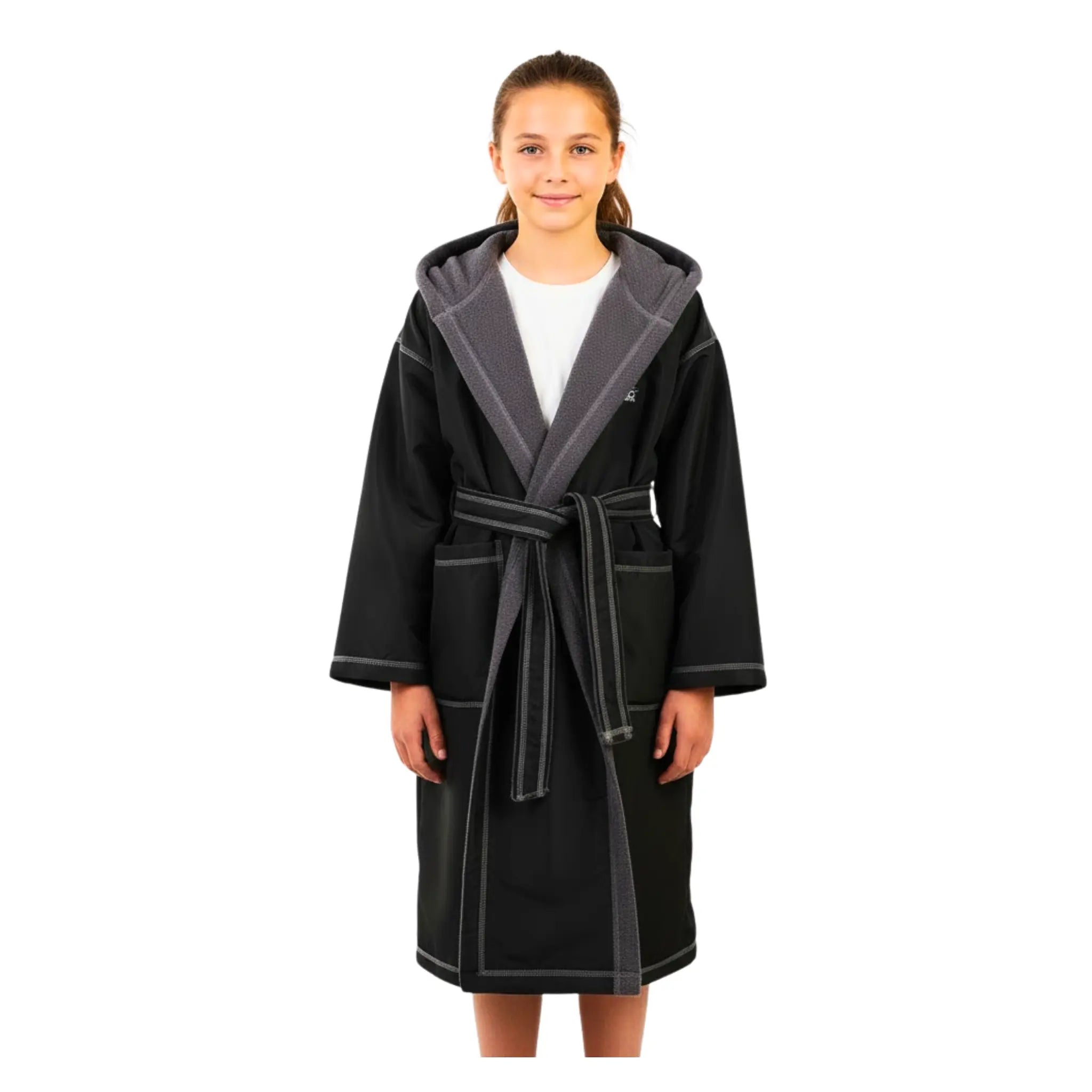 Girls Hooded Swim Robe – Quick-Dry Changing Coat