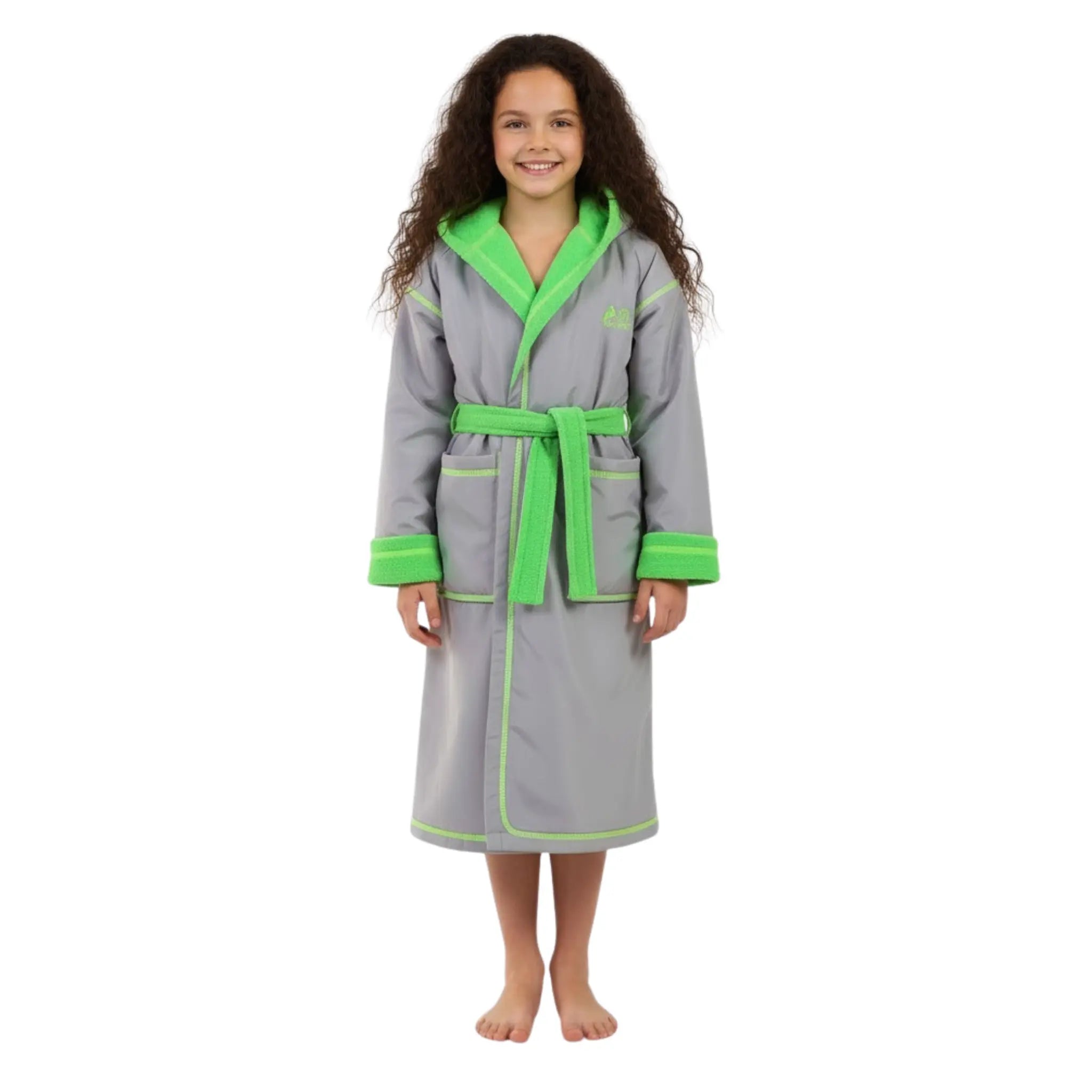 Girls Hooded Swim Robe – Quick-Dry Changing Coat