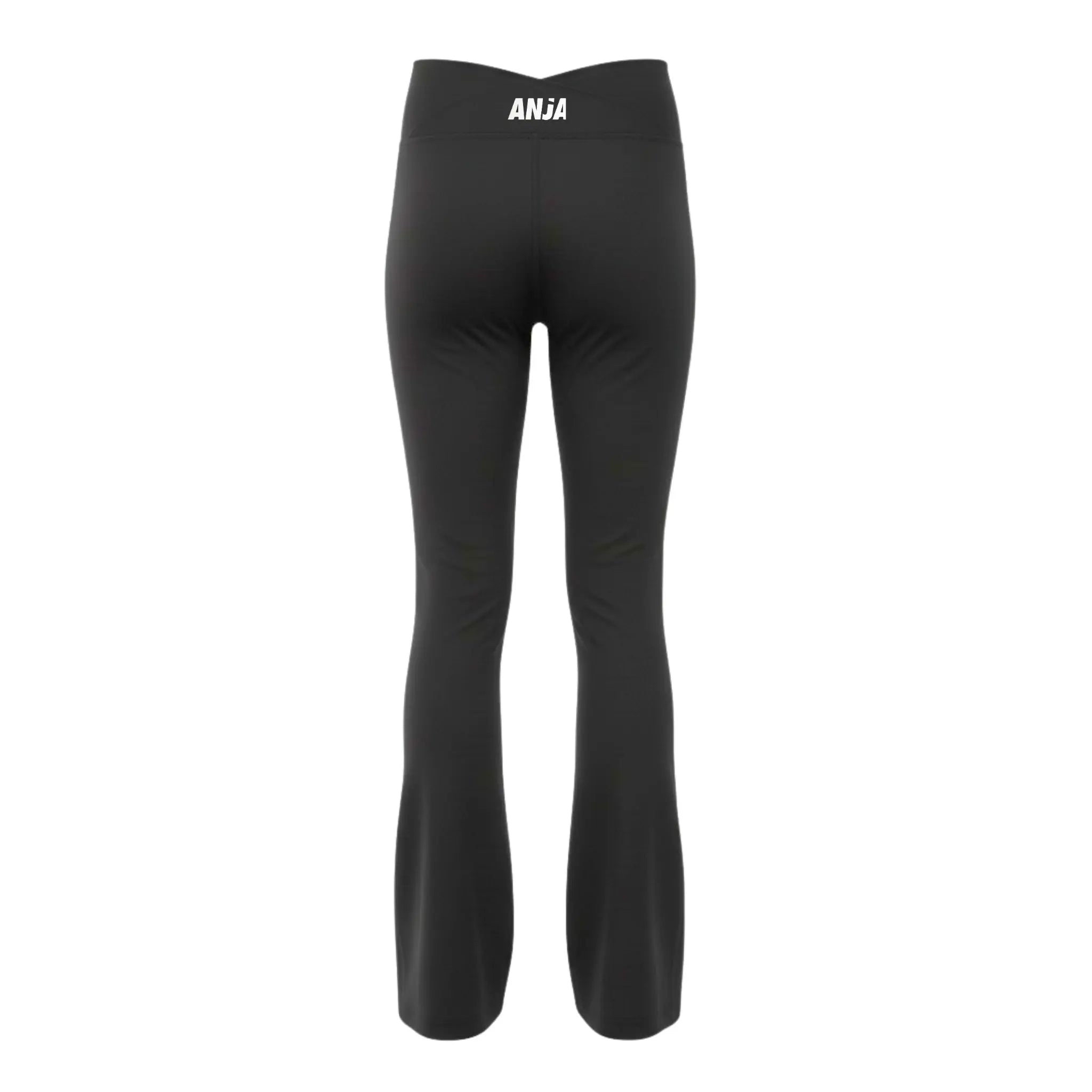 Girls Black Wide Leg Yoga Pants – High Waist Flare Athletic Leggings