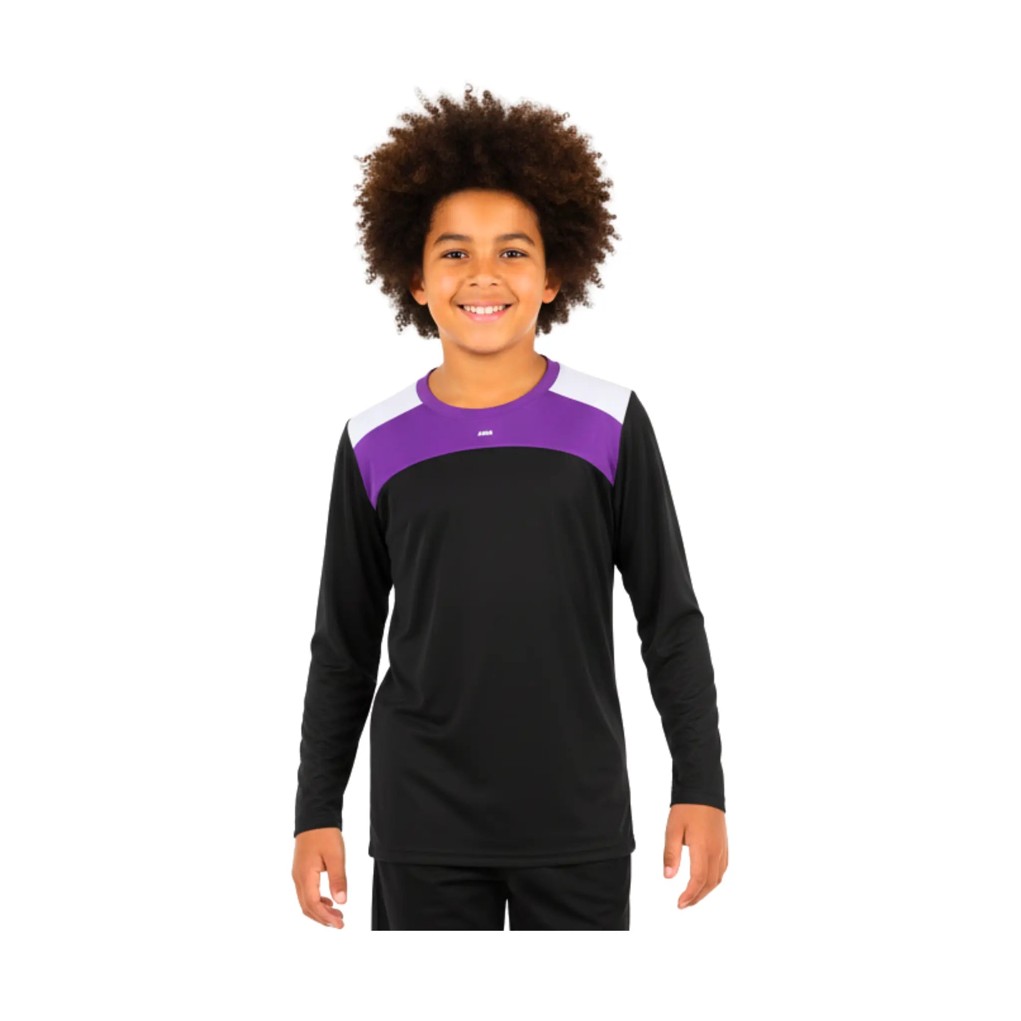 Boys Long Sleeve Performance T-Shirt – with Neon Accents