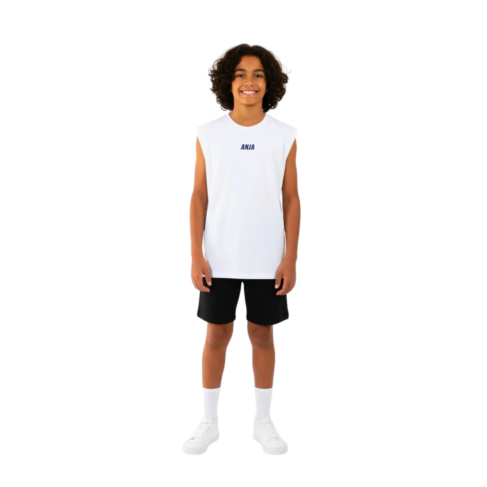 Boys cap sleeve Sports T-Shirt – Athletic Top and black