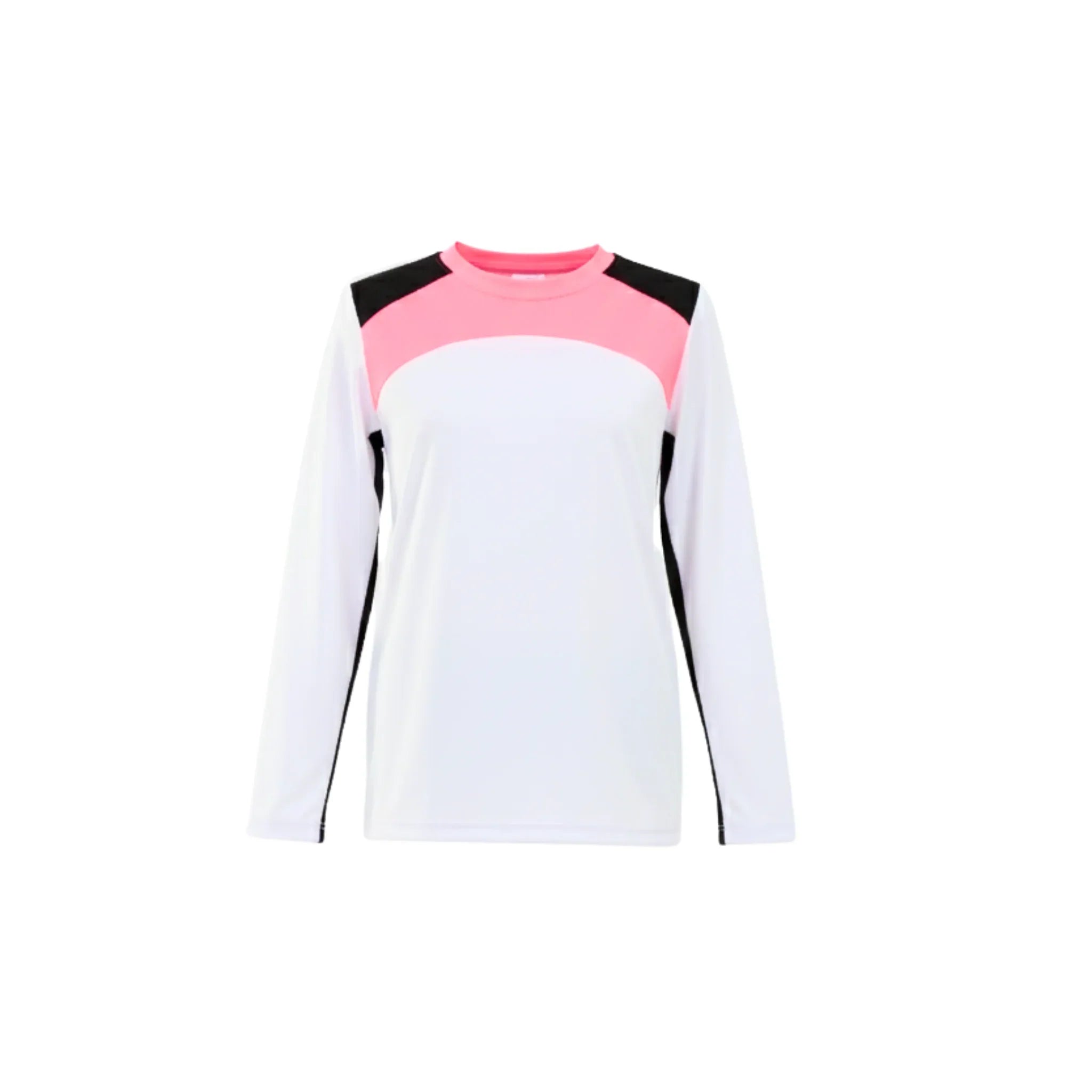Girls Long Sleeve Sport T-Shirt – white neon Accents